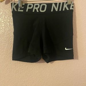 Nike women’s black shorts lettering - Small